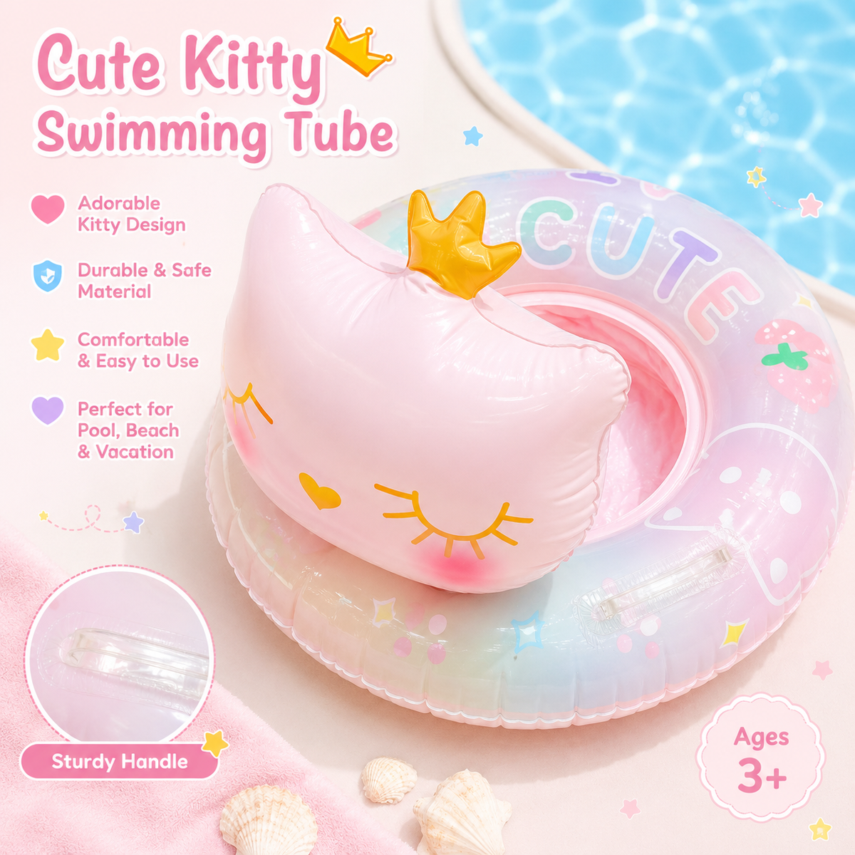 5D Sanrio Cartoon Swimming Tubes 🌈