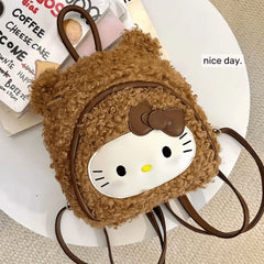 Hello Kitty Plush Cute Mini Size Girls Backpacks