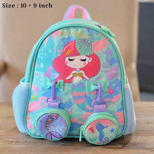 Vest Inspired Girls Pre-School Backpacks Kg to Nursery ( Size : 10 × 9 Inch )