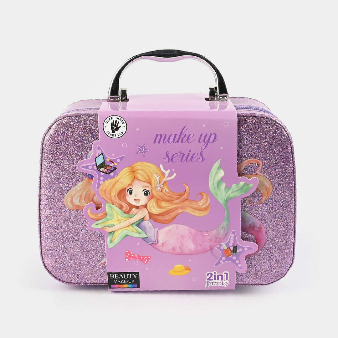 Mermaid Small Briefcase Makeup Kits For Girls