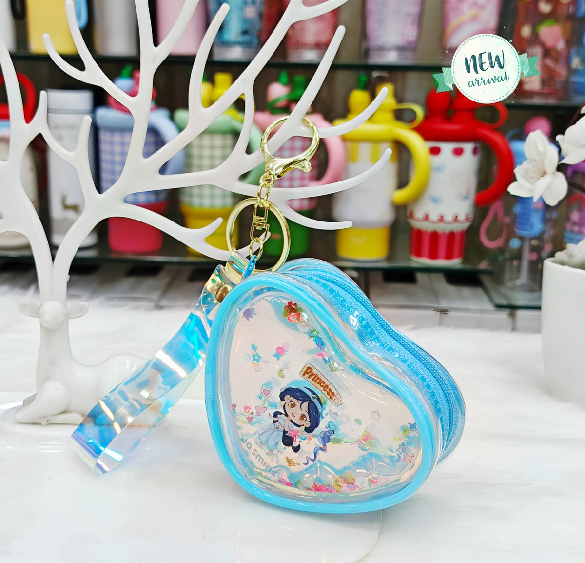 Holographic Mini Coin Pouches Keychains