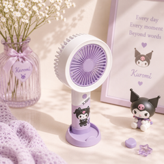 💞 Sanrio Rechargeable Mini Cooling Fans 💞 6 Inch Size • 3 Speed Modes • Type C