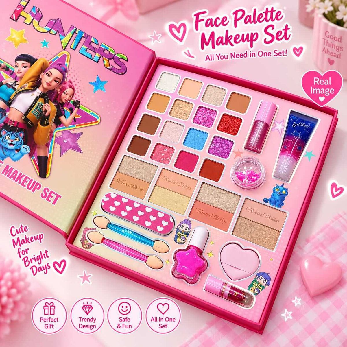 Girls Makeup Set – Complete Face Palette & Beauty Kit