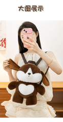 🐻 Premium Fluffy Teddy Plush Backpacks – Large Size (14 × 9 Inch)