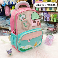 Cute Cartoon Kids Backpack – Small 13 × 10 Inch | Lightweight Everyday Backpack