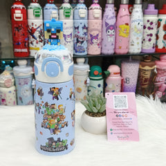 Minecraft Adventure Stainless Steel Water Bottle – 620ml | SUS 316 Insulated Kids Flask