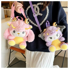 Sanrio Cartoon Plush Crossbody Bags For Children's ✨ Size 8 × 6 Inch