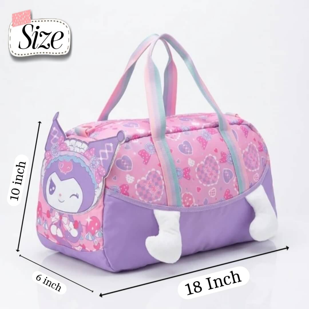 Sanrio Parachute Traveling Bags For Kids - Size 18 × 10 Inch