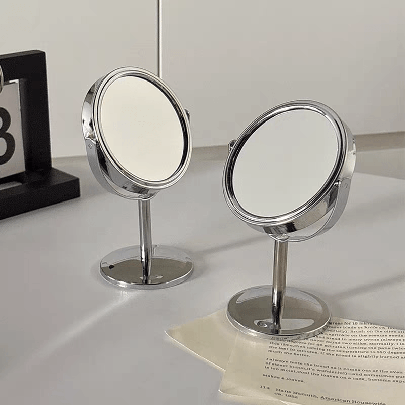 Mini Size 360° Double-Sided Vanity Mirror