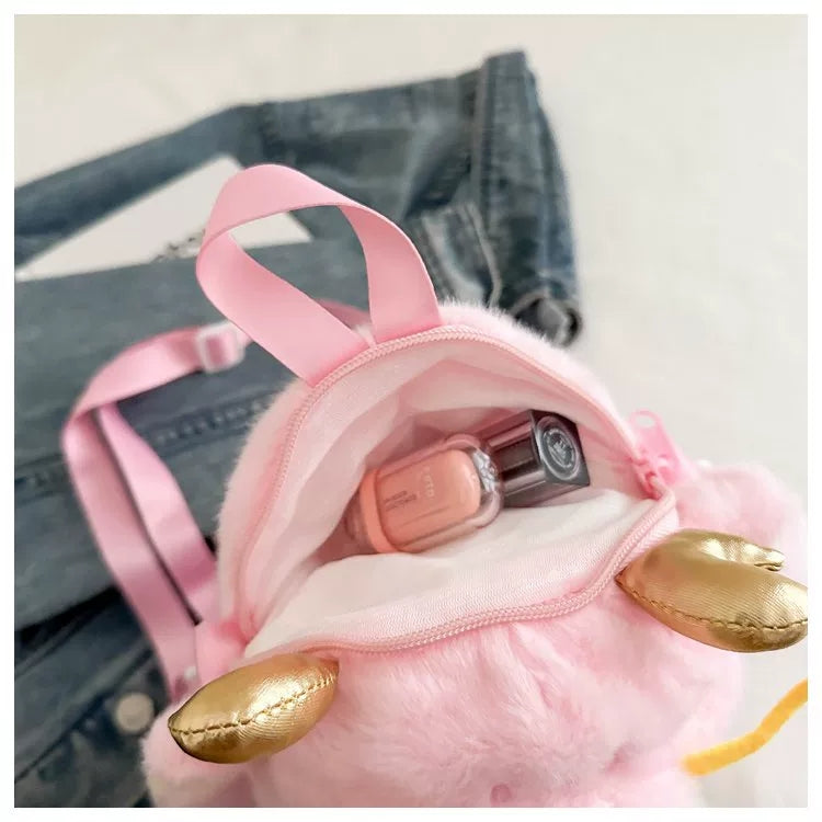 Sanrio Cartoon Plush Crossbody Bags For Children's ✨ Size 8 × 6 Inch