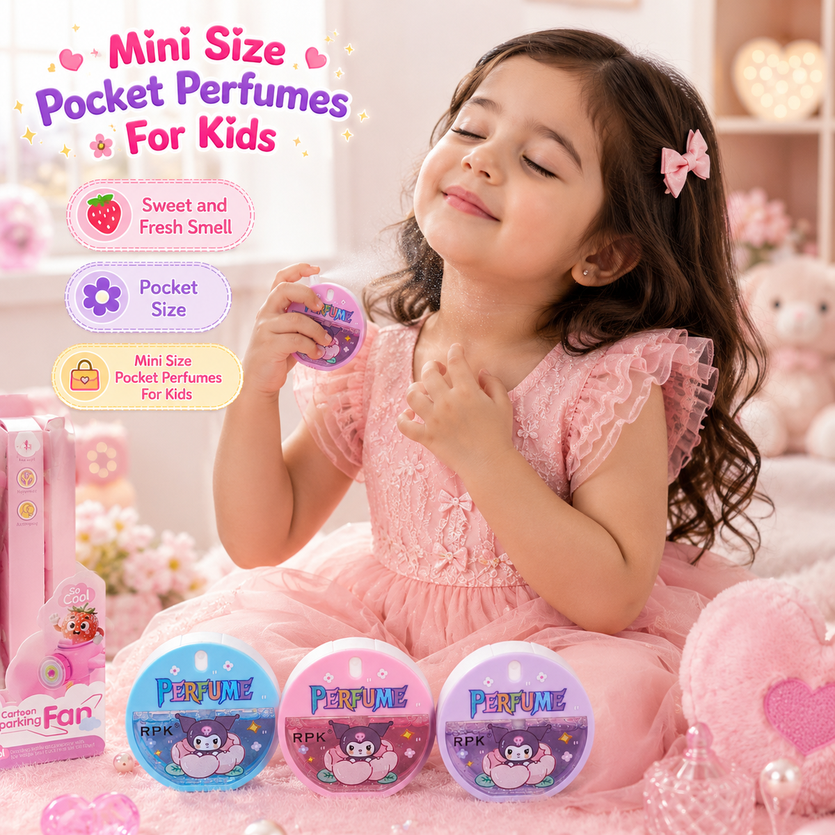 ✨ Mini Size Pocket Perfumes For Kids – Sweet & Fresh Fragrance