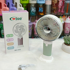 Premium 3 Speed Large Turbo Rechargeable Fans • 1200 mah Battery • Type C