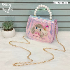 Cute Water Glitter Fill Mini Girls Bags 🌸 Size 15 × 11 cm