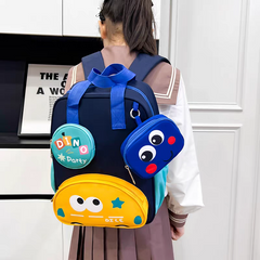 Imported Kids Backpack – Cute Multi-Pocket School Bag (Playgroup to Nursery) 14 × 10 inch