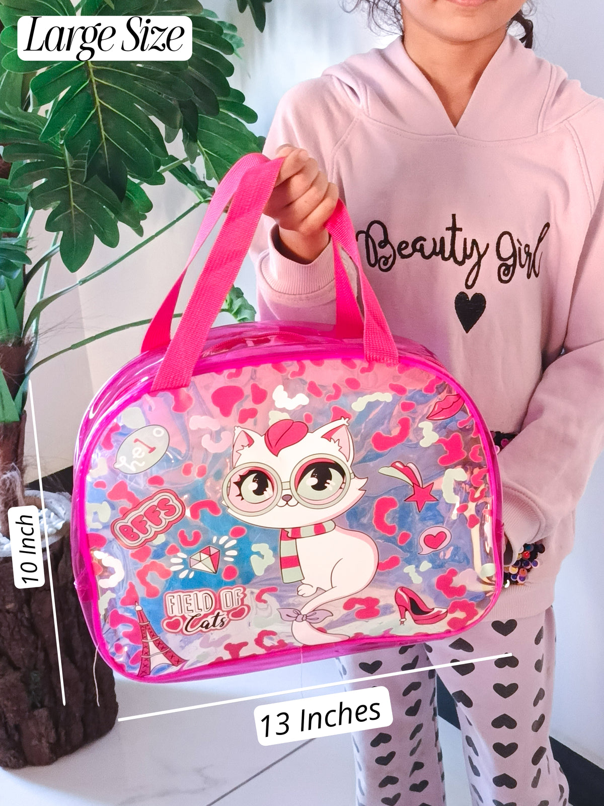 New Large Holographic Traveling Bags For Kids ( Size 13 × 10 Inch )
