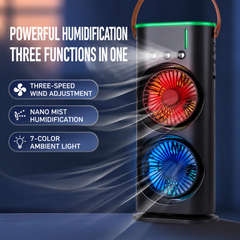 Arctic Breeze Dual Fan Air Cooler & Humidifier Mist Stand Fans ( Size 13 Inch )