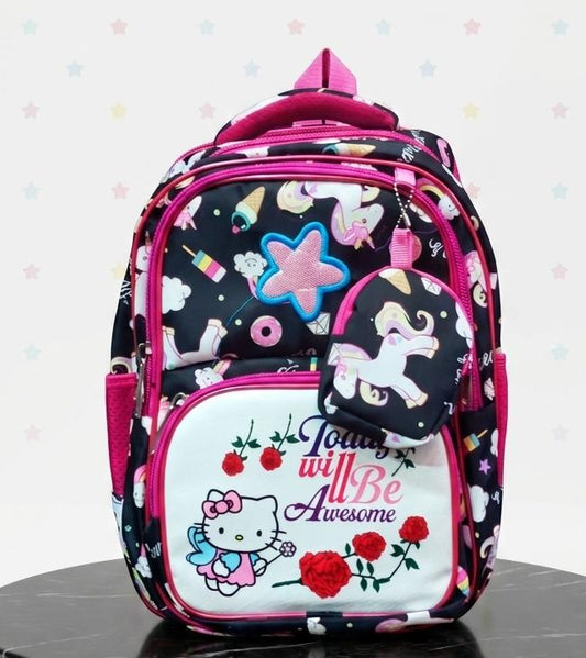 Parachute Multi Pockets Pre-School Backpacks | Size 15 × 12 Inch