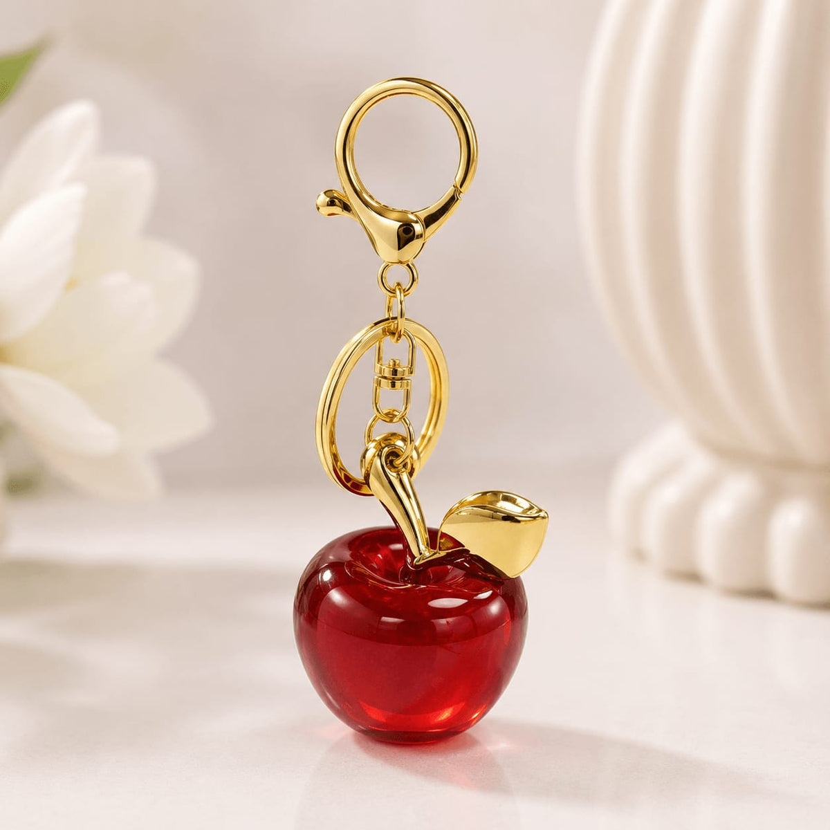 Apple Shape Acrylic Charms Keychains