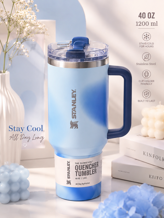 STANLEY® Premium Stainless Steel Tumblers | 40 OZ | SUS 316 | Hot / Cold ❄🔥 Leak Proof Sipper Cap