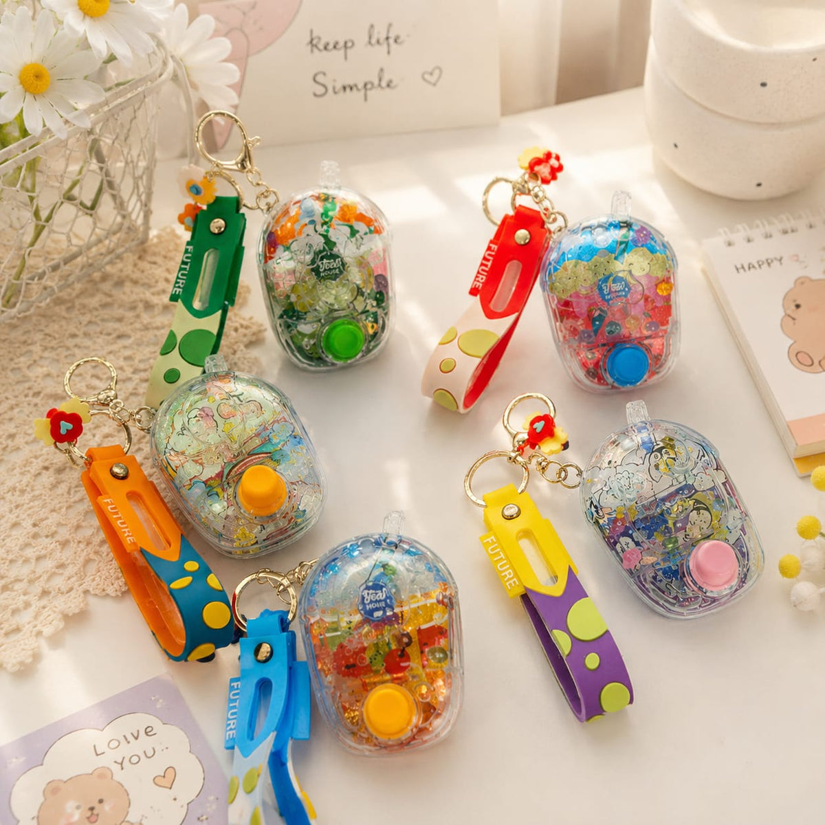Water Ring Toss Game Acrylic Keychains 🐣