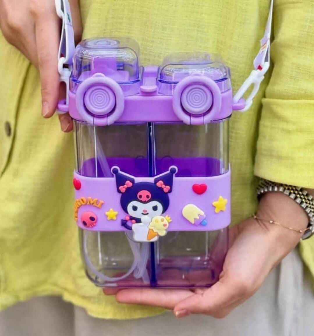 Sanrio Double Compartments Water Bottles For Kids