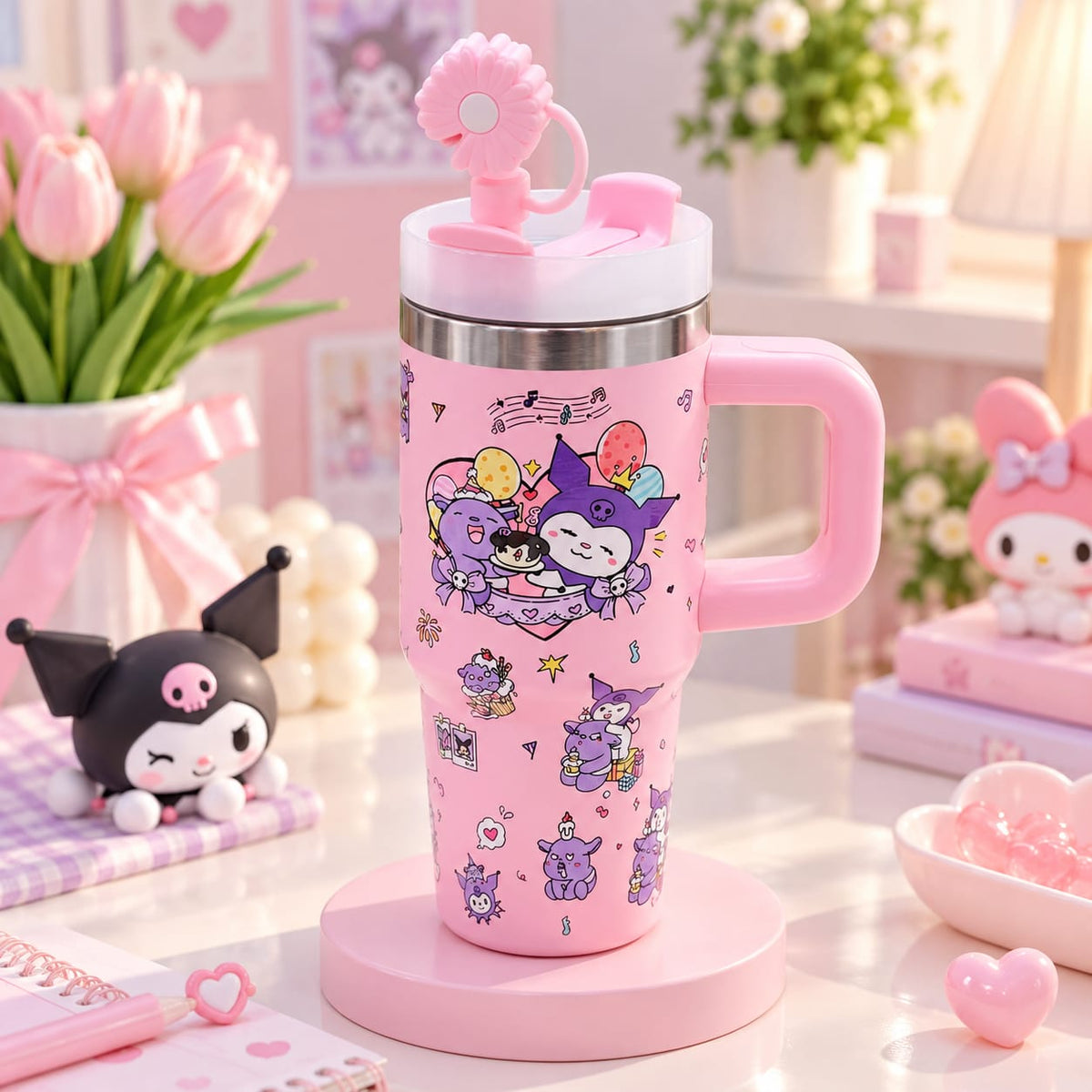 Sanrio Small Size Stainless Steel Children's Tumblers 😻 14 Oz / 420 ml