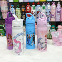 Kids Stainless Steel Water Bottle – 500ml | Cartoon Insulated School Flask