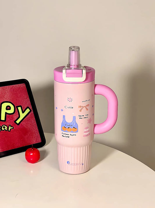Sipora™ 800ml Stainless Steel Large Tumbler | SUS 316 | Hot & Cold Insulated | 2-Way Drinking