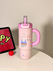 Sipora™ 800ml Stainless Steel Large Tumbler | SUS 316 | Hot & Cold Insulated | 2-Way Drinking