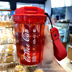 Trendy Acrylic Coffee Cup Bottles - 450 ml - BPA Free Plastic Material