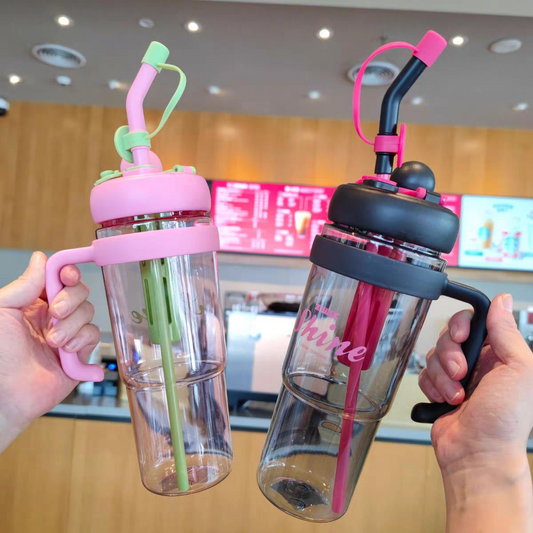 🥤 DualSip BPA-Free Tumbler Bottle with Straw & Sip Lid – 900ml