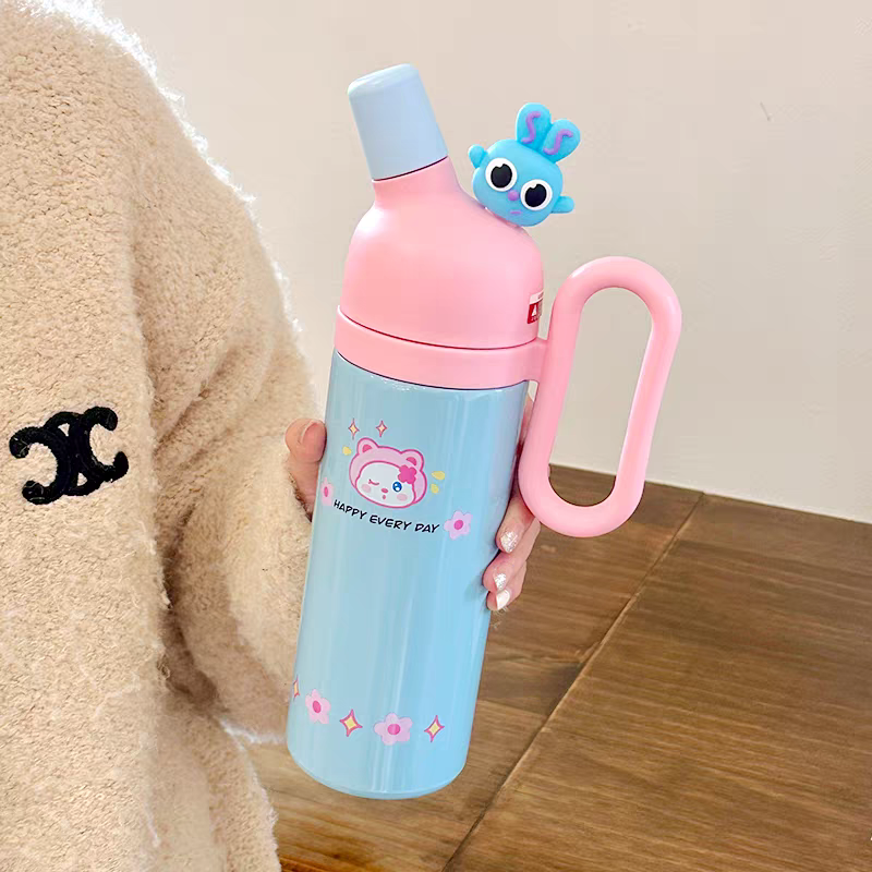 😻 TinyJoy™ Cute Stainless Steel Children's Tumblers Flask - 800 ml - Hot / Cold 🔥❄