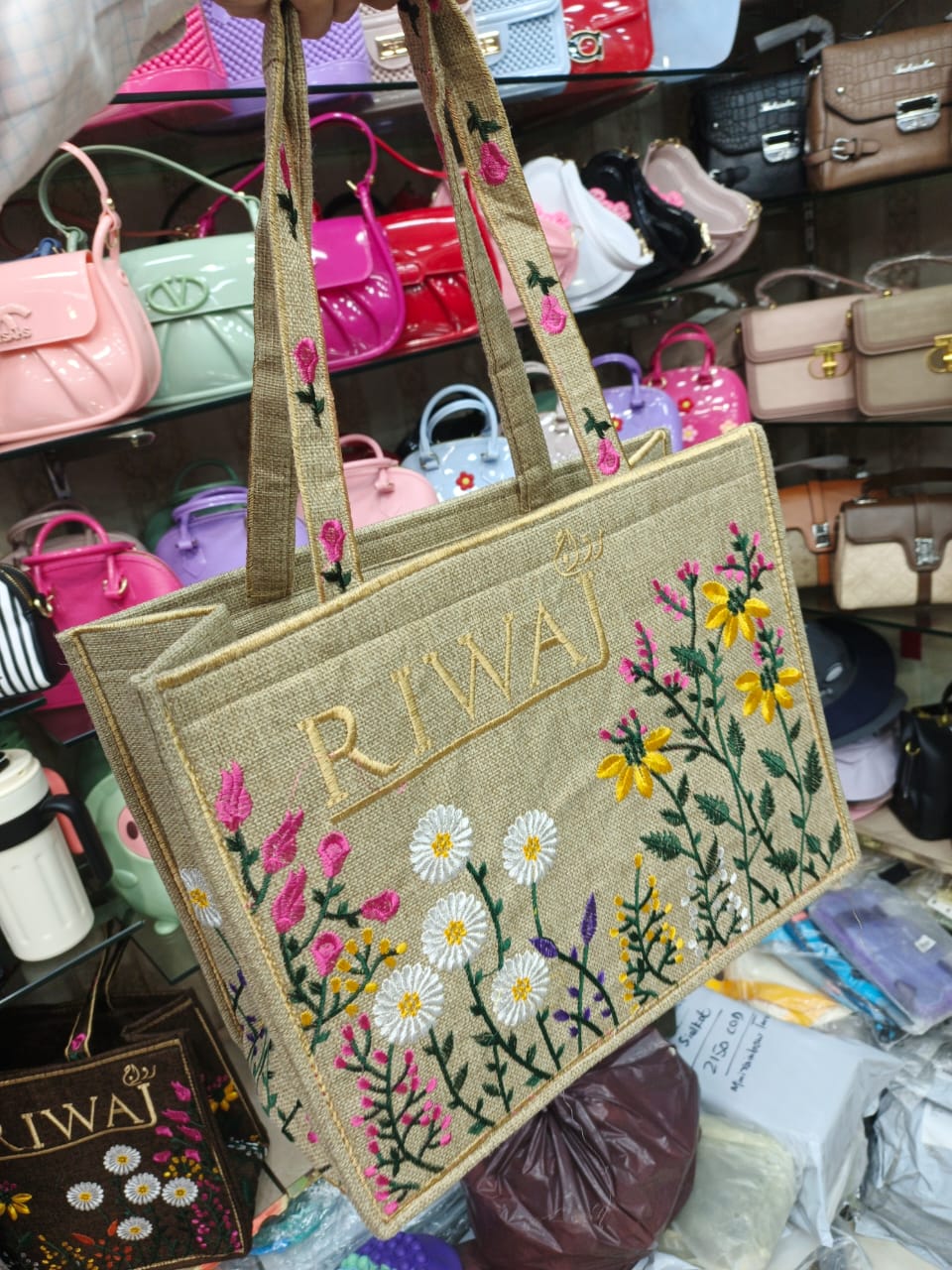 Riwaj Embroidery Tote Bags Large Size 🔥