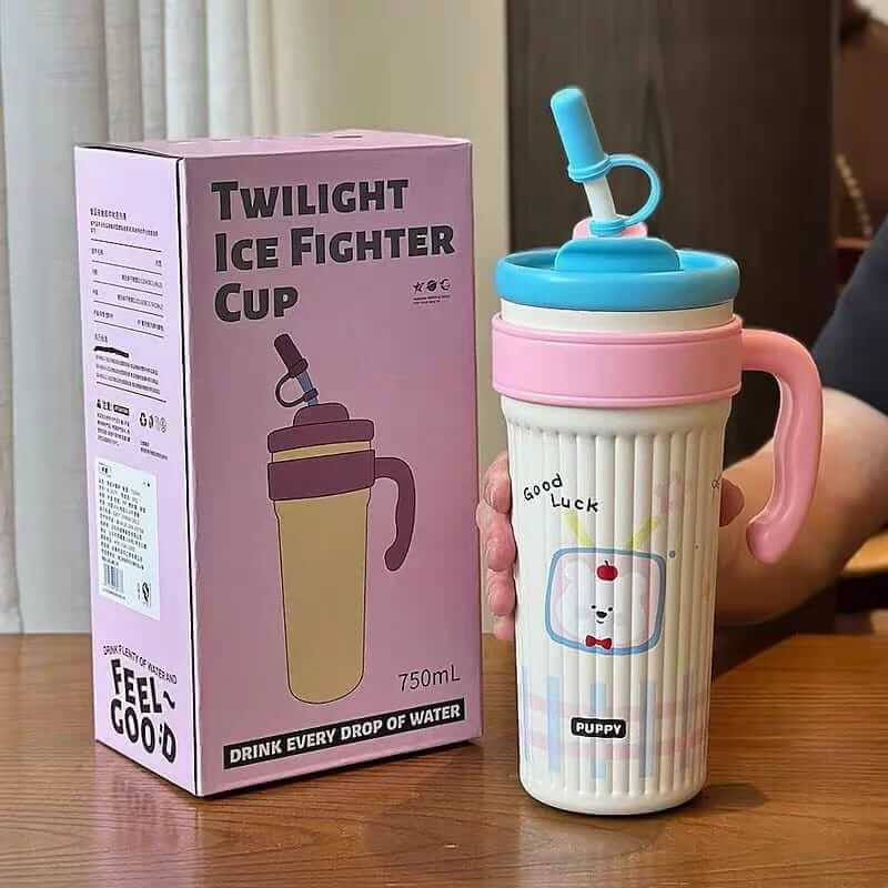 New Cute Stainless Steel Kids Tumblers Dual Drinking - Sus 316 - 750 ml - Hot & Cold 🔥❄