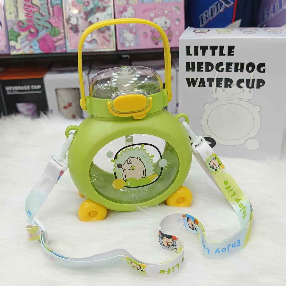 Cute Trolly Shape Kids Water Bottles | 800 ml | BPA Free Plastic