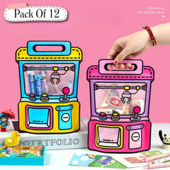 ( Pack Of 12 ) 3D Goodies Bags For Childrens - Size : 28 × 22 cm