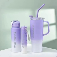 3PCS Premium Hydration Bottle & Tumbler Set | BPA Free Plastic