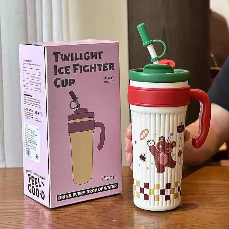 New Cute Stainless Steel Kids Tumblers Dual Drinking - Sus 316 - 750 ml - Hot & Cold 🔥❄