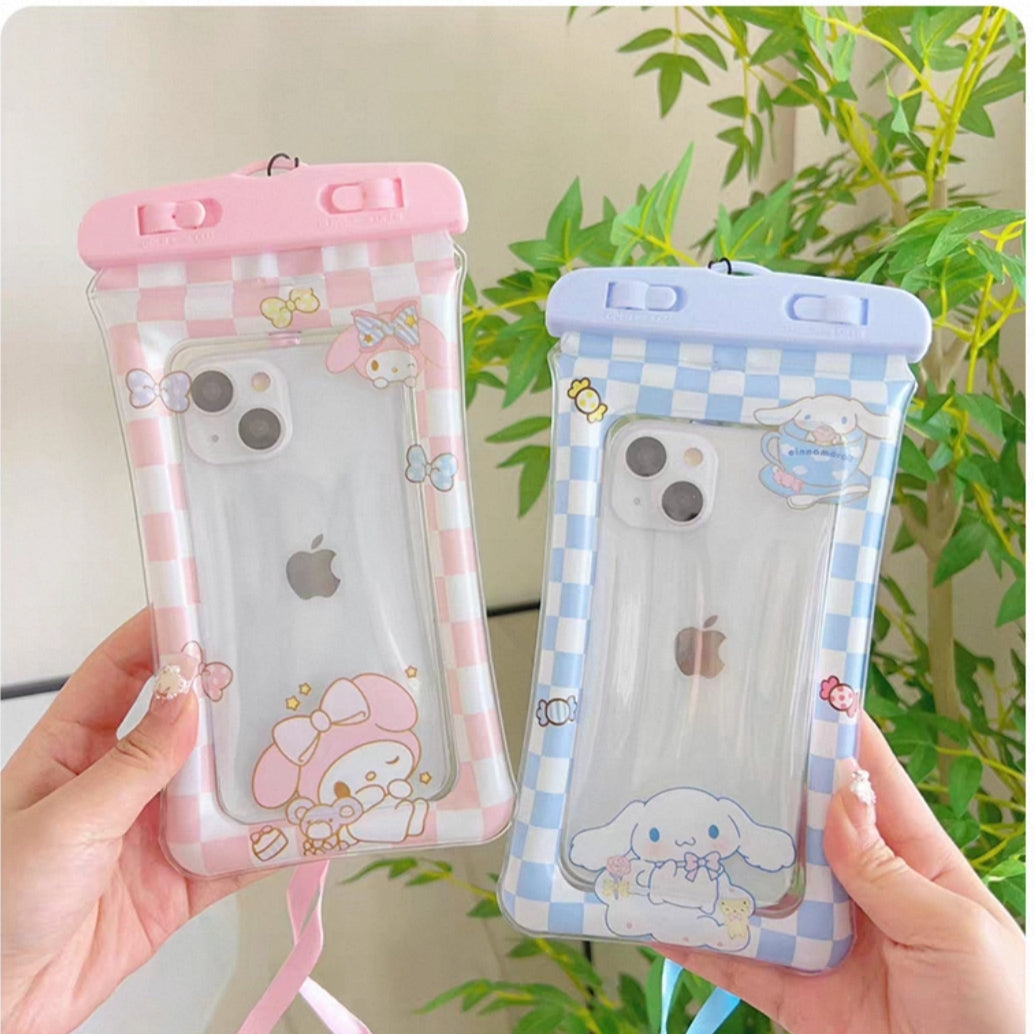 Waterproof Cellphone Pouches For Swmming / Picnic | Floating | For Girls Random Cartoon