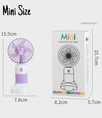 ✨ Sanrio Mini Size Rechargeable Hand Fans