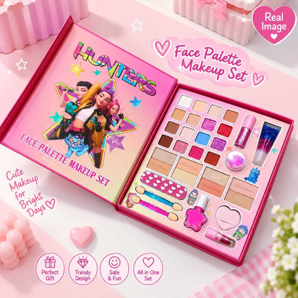 Girls Makeup Set – Complete Face Palette & Beauty Kit