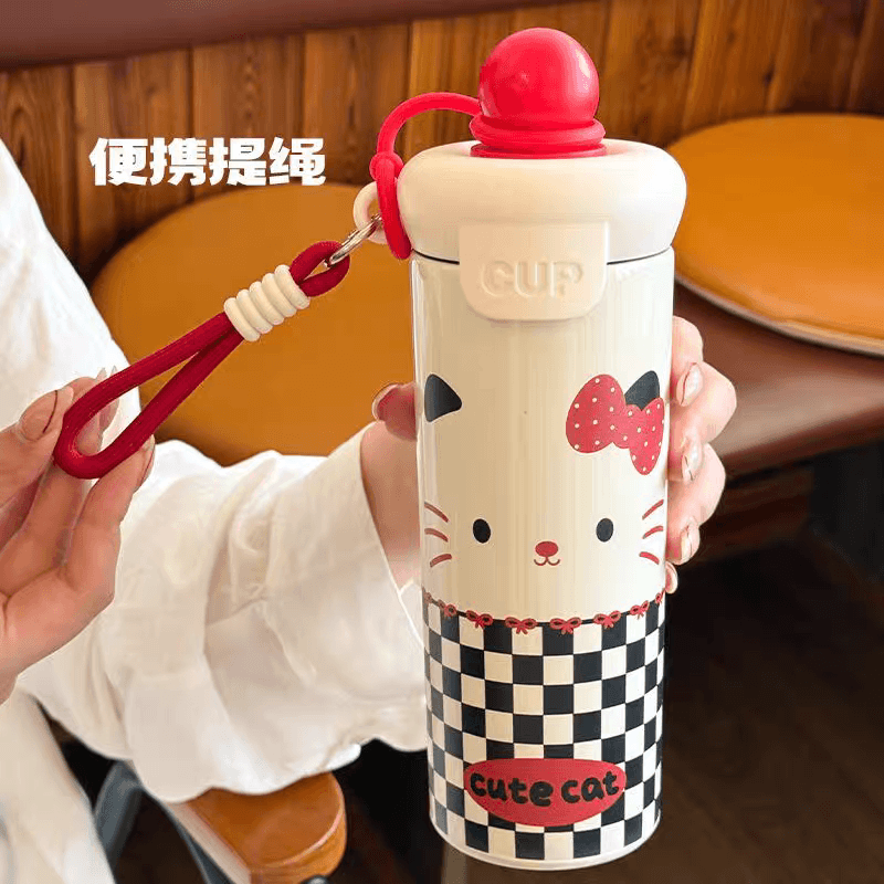 Cute Stainless Steel Girls Water Bottles - 600 ml - Sus 316 - Hot & Cold