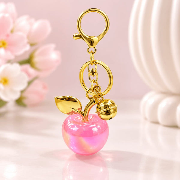 Apple Shape Acrylic Charms Keychains