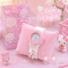 Sanrio Premium Analog Watches For Children's | Soft Silicone Adjustable Strap