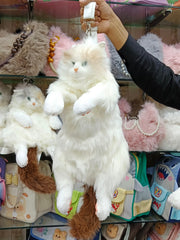 Large Plush Furr Real Cat Backpacks