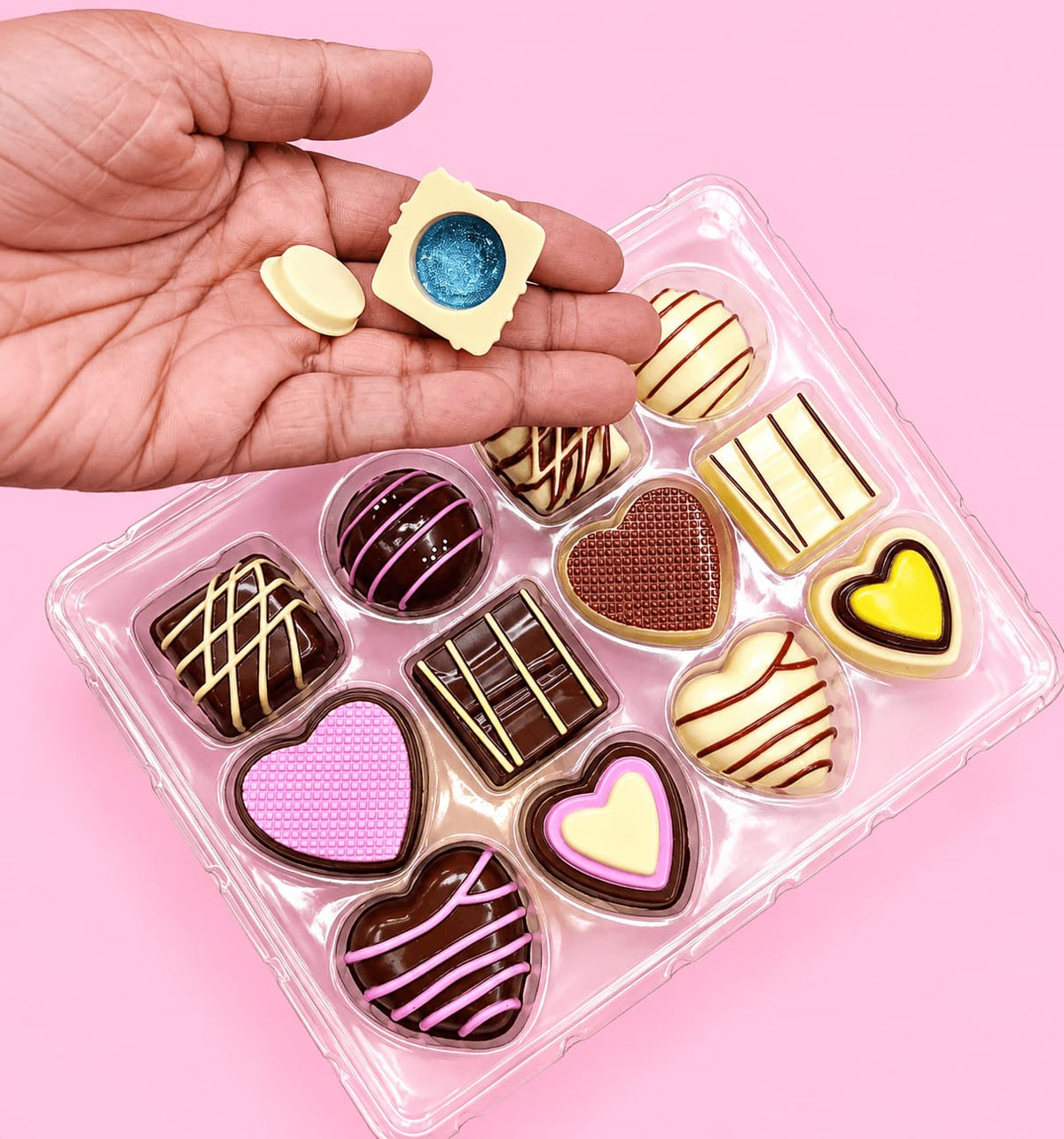 12 Pcs Chocolate Shape Lip Gloss Set for Girls – Cute & Glossy Makeup Collection
