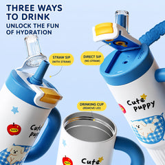 Sipora™ 800ml Stainless Steel Large Tumbler | SUS 316 | Hot & Cold Insulated | 2-Way Drinking
