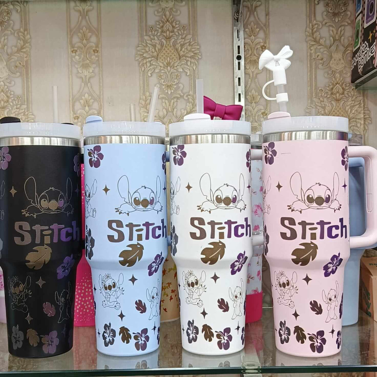 Stainless Steel Large Tumblers – 40 Oz / 1200 ml – With Straw & Stopper
