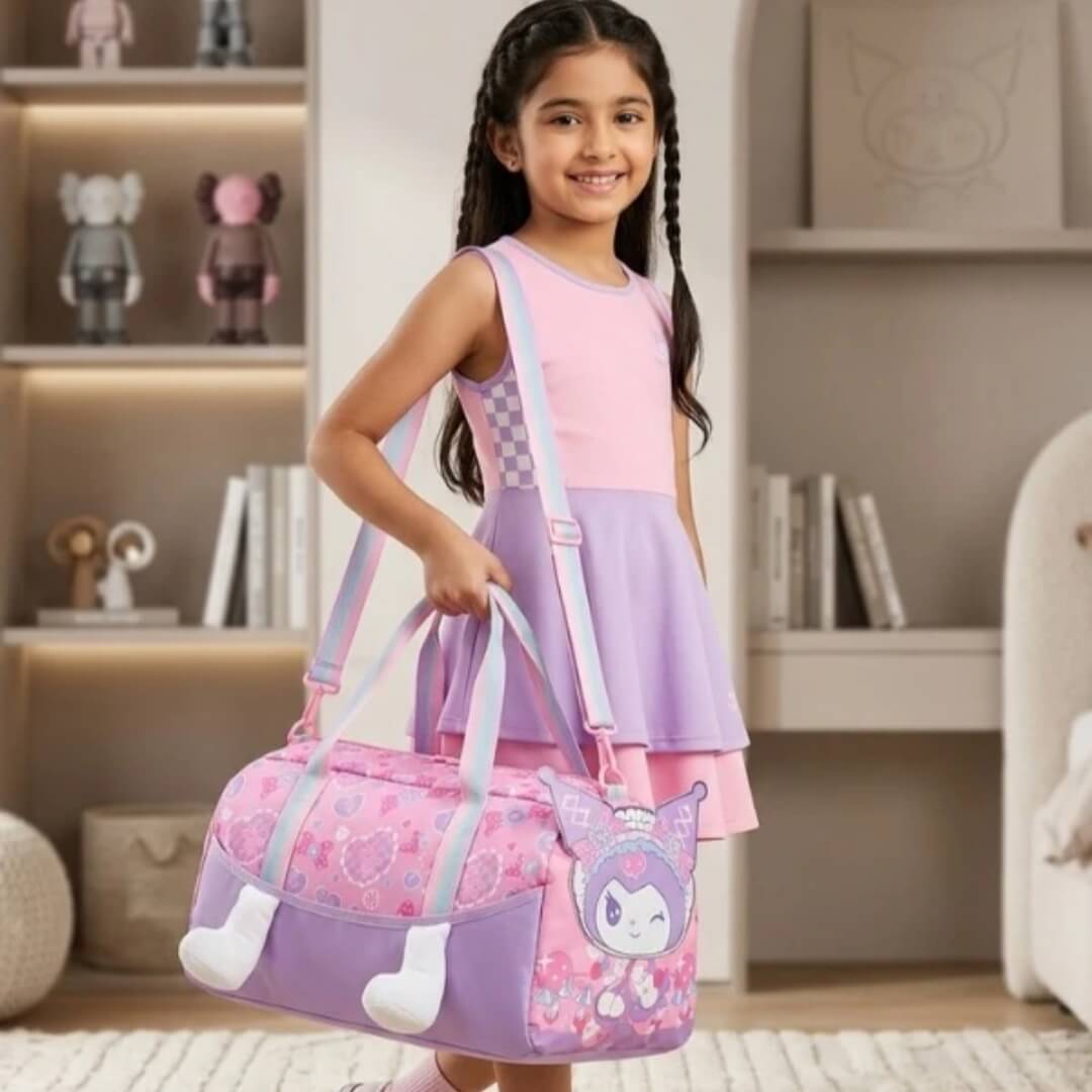 Sanrio Parachute Traveling Bags For Kids - Size 18 × 10 Inch