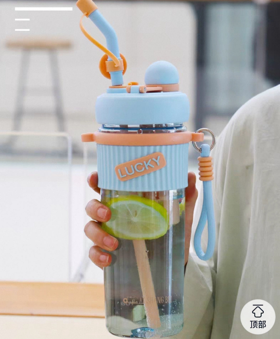 Stylich Dual Function Water Bottles • BPA Free Plastic • 900 ml